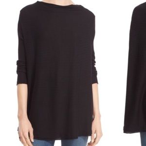 Free people lover rib split back pullover